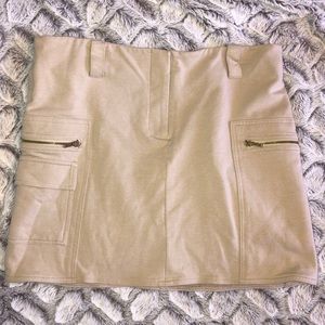 Tan Express Pencil Skirt